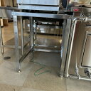 【中古】作業台 三方枠 BGなし 幅600×奥行600×高さ750 【送料別途見積】【業務用】【飲食店 店舗 厨房機器 作業台 業務用作業台】