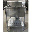 【中古】一槽シンク BGあり 幅600×奥行750×高さ800 【送料別途見積】【業務用】【飲食店 店舗 厨房機器 一槽シンク 業務用一槽シンク】