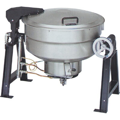 ガス回転釜 【マルゼン】 55L 鋳鉄製 釜底排水付 MKGS-TH055 幅1255×奥行862×高さ780mm 【送料別途見積..