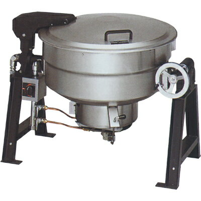 ガス回転釜 【マルゼン】 55L クラッド製 自動点火式 釜底排水付 MKGD-CH055 幅1255×奥行862×高さ780mm..