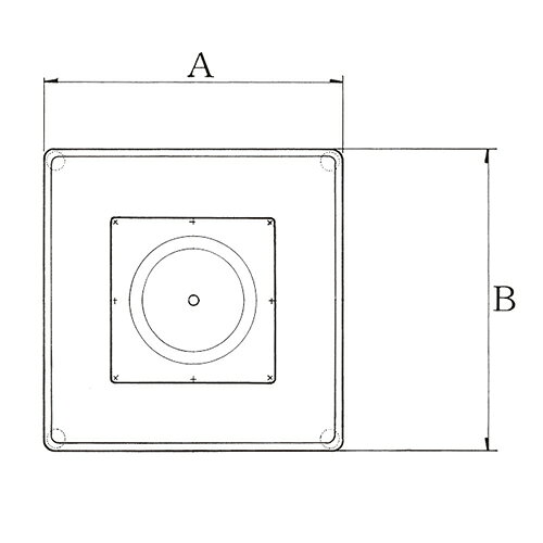 ハヤシ スチールベーステーブル脚 ベースサイズ:A580×B580×【高さ指定可】 品番:ST-5D 塗装カラー:22 ポール:101φ/送料別