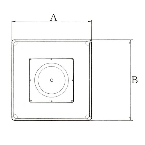 ハヤシ スチールベーステーブル脚 ベースサイズ:A460×B460×【高さ指定可】 品番:ST-5D 塗装カラー:11 ポール:76φ/送料別 [2]