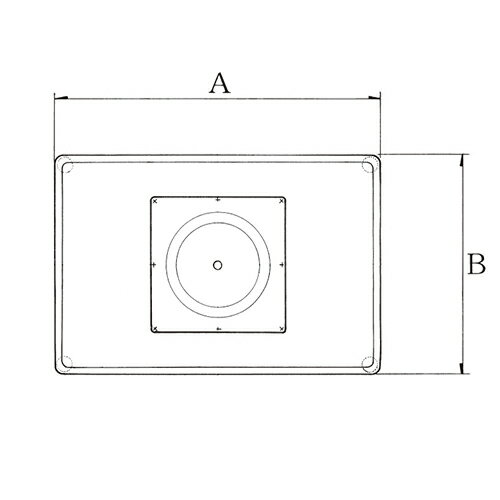 ハヤシ スチールベーステーブル脚 ベースサイズ:A700×B460×【高さ指定可】 品番:TST-5D 塗装カラー:11 ポール:101φ/送料別 [2]