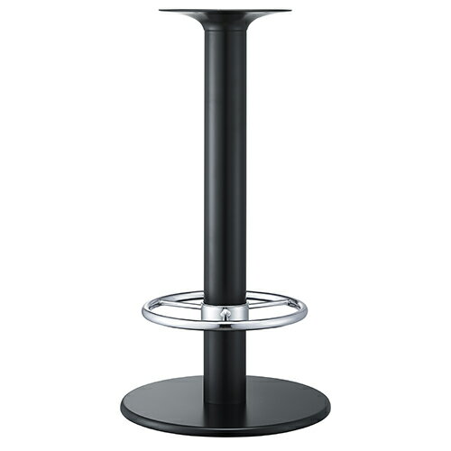 ハヤシ　スチールベースハイテーブル脚（足掛付） ベースサイズ：600φ×【高さ指定可】 品番：RSQ 塗装カラー：441-STP ポール：101φ/送料別