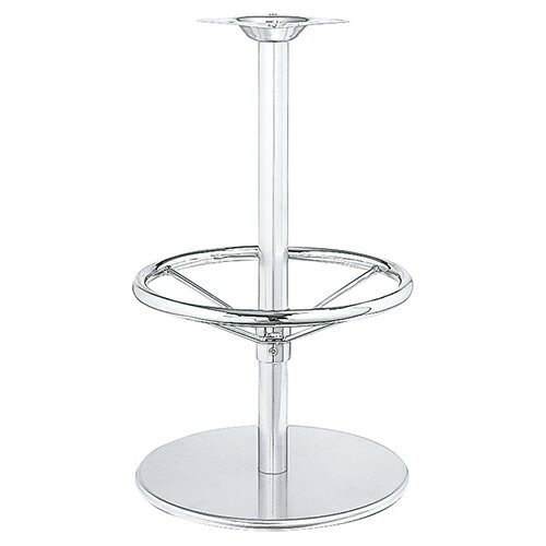 ハヤシ スチールベーススタンドイス脚（足掛付） ベースサイズ：A450φ×H20×【高さ指定可】 品番：RSQ-N-R 塗装カラー：881-STP ポール：42φ/送料別