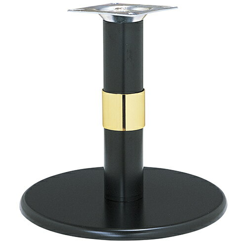 ハヤシ スチールベースイス脚 ベースサイズ：A400φ×【高さ指定可】 品番：RSQ 塗装カラー：442-R ポール：76φ/送料別