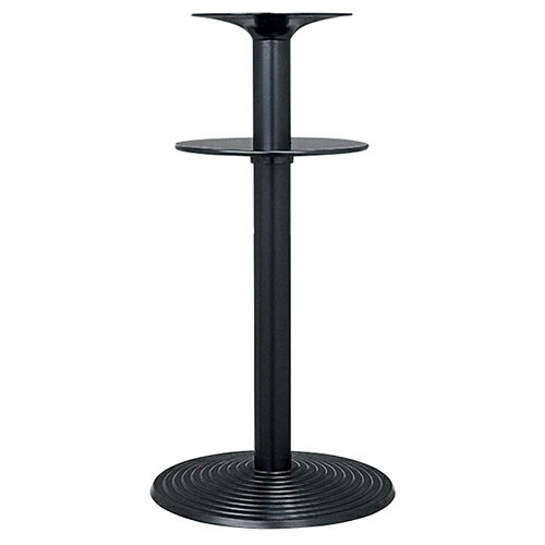 ハヤシ　アルミ鋳物ハイテーブル脚（棚板付） ベースサイズ：A500φ×【高さ指定可】 品番：R-9D 塗装カラー：444-TN ポール：76φ/送料別