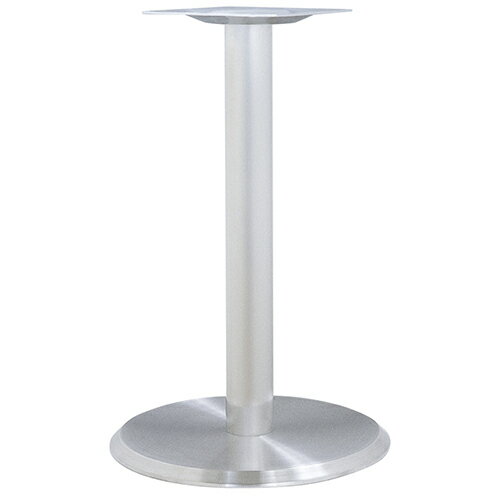 ハヤシ ステンレスH.Lベーステーブル脚 ベースサイズ：A450φ×【高さ指定可】 品番：RS-5D（ステンレスH・L） 塗装カラー：ポールCRヘアーライン ポール：76φ/送料別