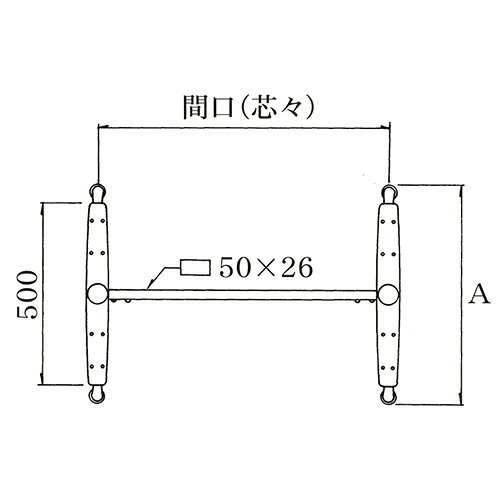 ハヤシ アルミダイキャストテーブル脚 ベースサイズ:A600×間口(芯々)1000mm×【高さ指定可】 品番:SS-260-S 塗装カラー:14AM ポール:60φ/送料別 [3]
