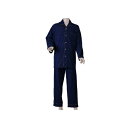紳士楽らくパジャマ(スムース)/ネイビー/M/業務用/新品/小物送料対象商品