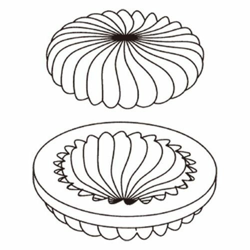 3Dケーキモールド KE042 フリップ 180×45 /業務用/新品/小物送料対象商品