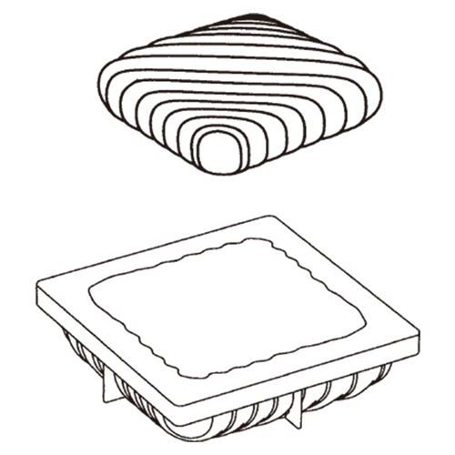 3Dケーキモールド KE023 ポップ 162×162×46 /業務用/新品/小物送料対象商品
