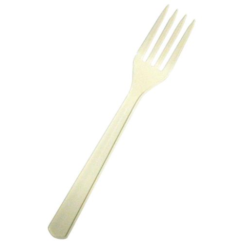 使い捨てスプーン・フォーク(1本袋入) 特大フォーク アイボリー(100本入)/業務用/新品 /テンポス/小物送料対象商品