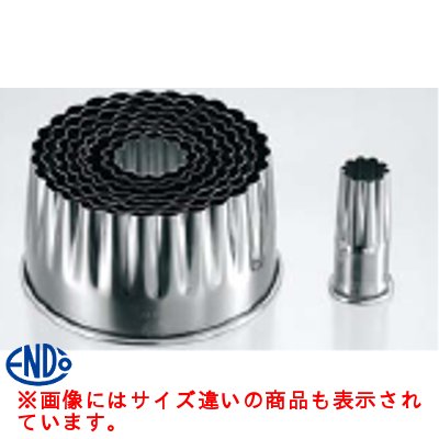 18-8 ホワイトサム パテ抜型 菊 9pcs 単品70mm/業務用/新品/小物送料対象商品