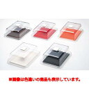 クリア ラブリーハット角ケーキ 303×226×105 中 レッド/業務用/新品/小物送料対象商品(3)