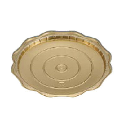 Gリーフゴールド デコトレー 丸5(100枚入)/業務用/新品/小物送料対象商品