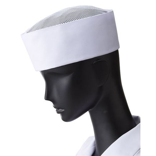 天メッシュ丸帽 ホワイト 3 /業務用/新品/小物送料対象商品