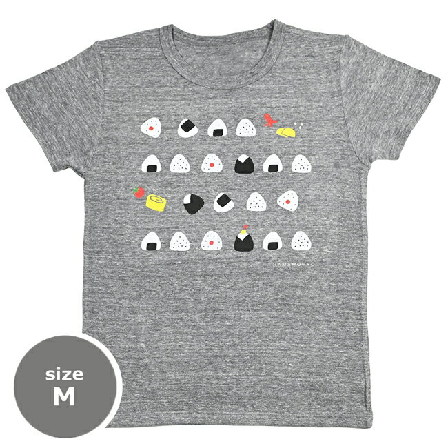 樂天商城 - 濱文様　TシャツM　おむすびならべ　グレー
