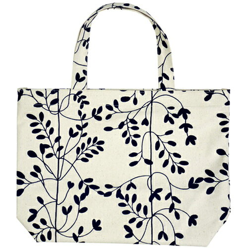 濱文様　帆布トート大　エコリーフ　オフ