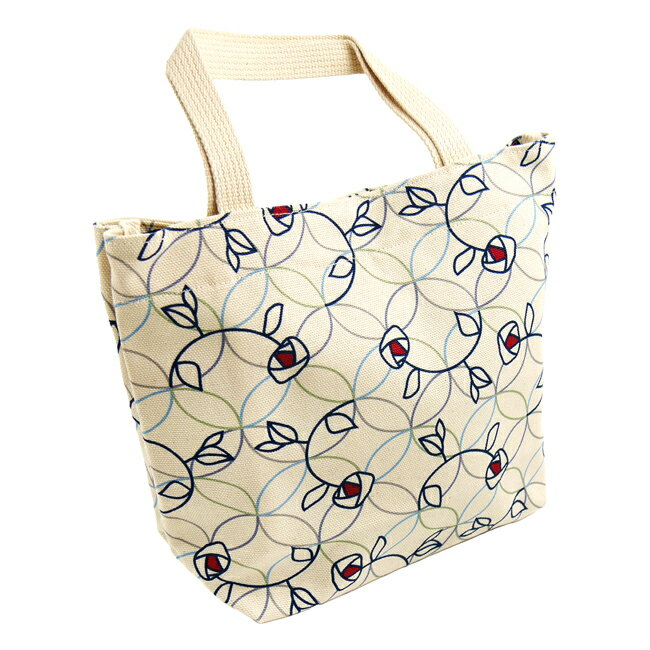 Rakuten - 濱文様　はまモダン帆布トート　七宝にバラ