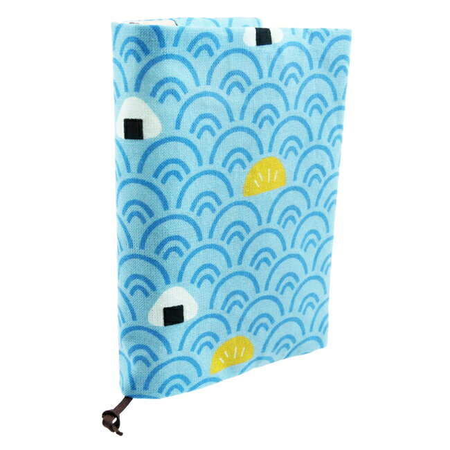Rakuten - 濱文様　文庫本カバー　おむすび海波