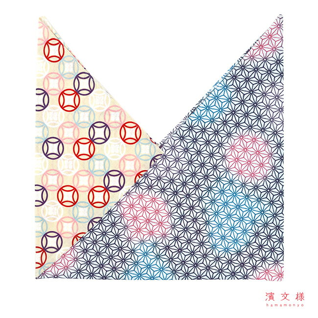 Rakuten - 濱文様　双柄あずま袋　姫七宝／ほんのり麻の葉