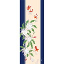 濱文様 絵てぬぐい 月下美人に金魚