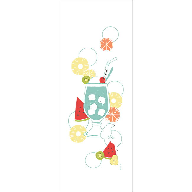 Rakuten - 濱文様　湯けむりたおる　爽やかクリームソーダ
