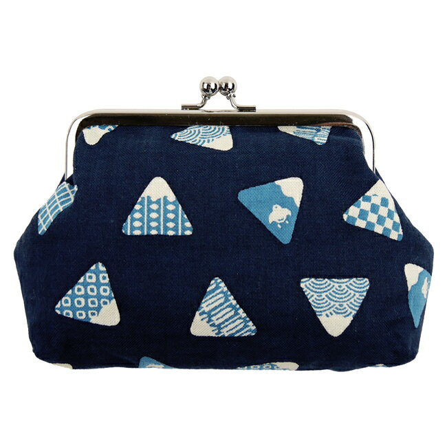 濱文様　4寸がま口　富士山むすび