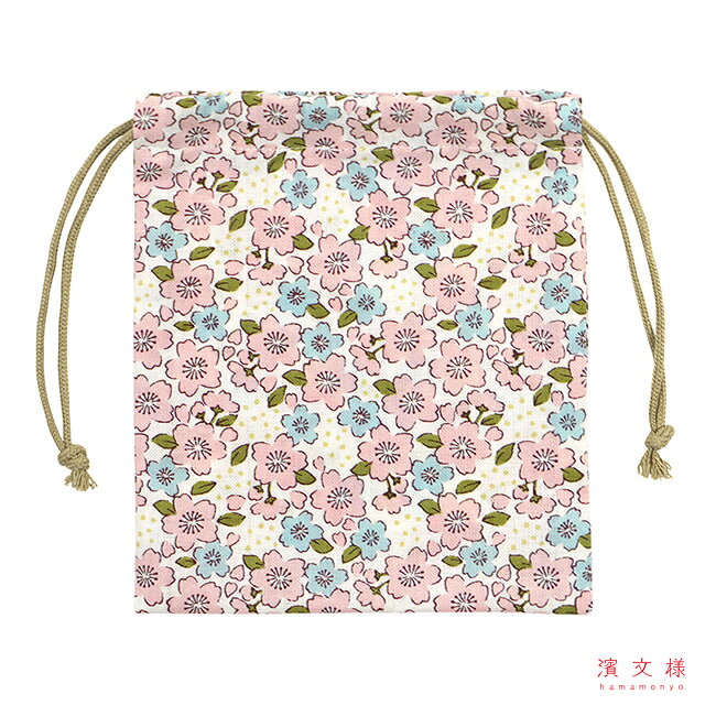 濱文様　巾着小　愛し桜