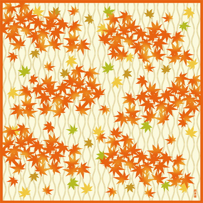 Rakuten - 濱文様　小布　たてわく紅葉