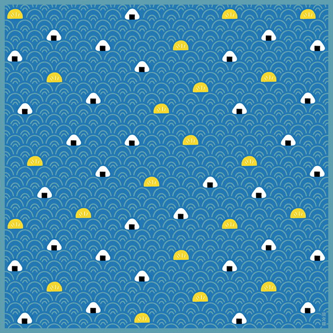 Rakuten - 濱文様　小布　おむすび海波