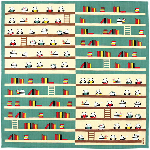 濱文様　小布　パンダの図書館　エ