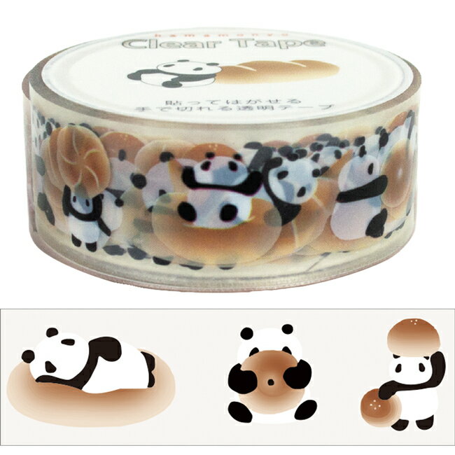 濱文様　クリアテープ　パンパンダ