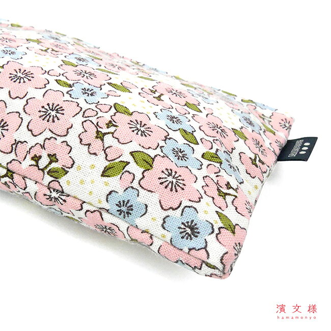 濱文様　フラットポーチ　愛し桜