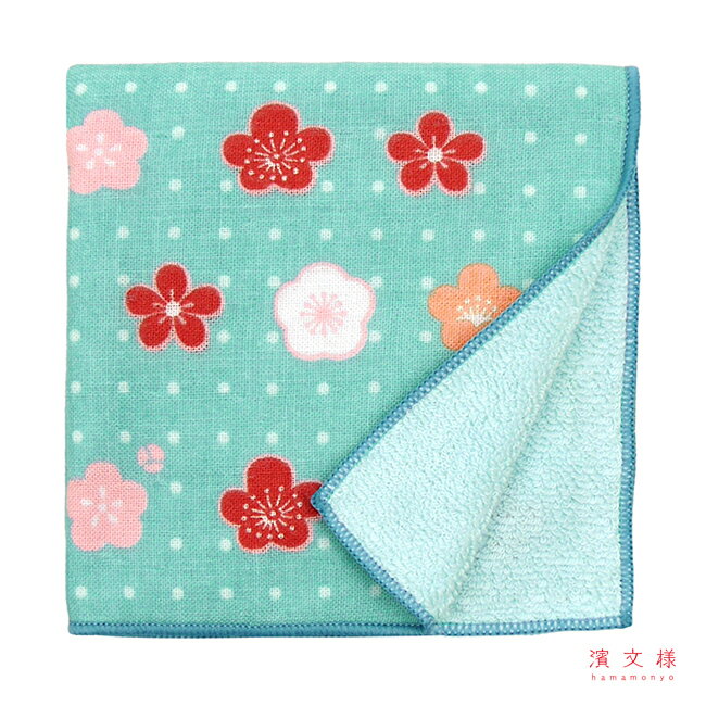 濱文様　和たおるセミウォッシュ　水玉小梅っこ