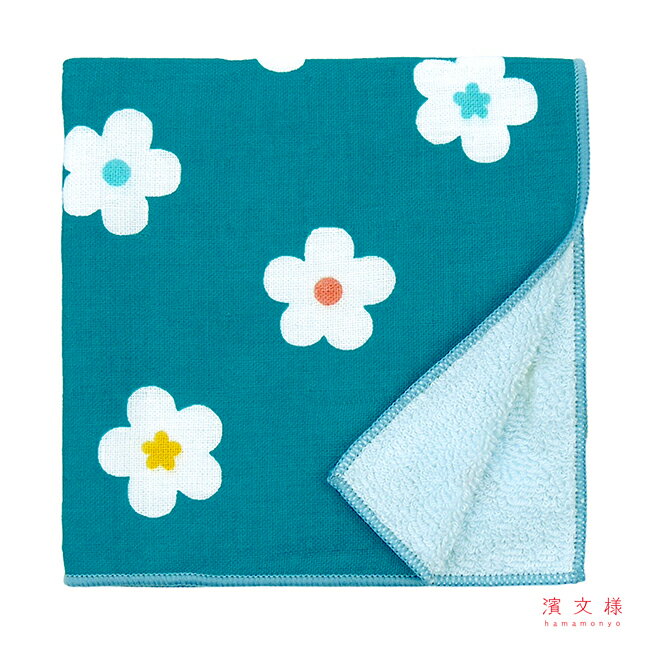 濱文様　和たおるセミウォッシュ　カラフルフラワー