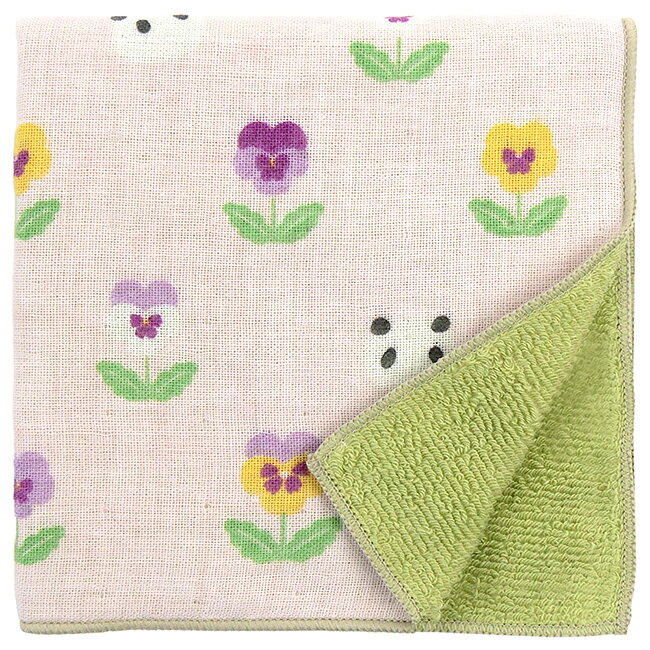 Rakuten - 濱文様　和たおるセミウォッシュ　パンジーとパンダ