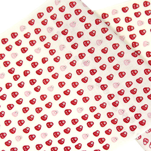 濱文様　てぬぐい　豆まめだるま