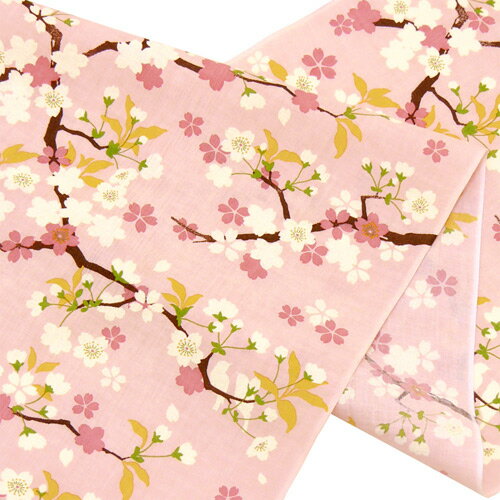 濱文様　てぬぐい　幸せ桜