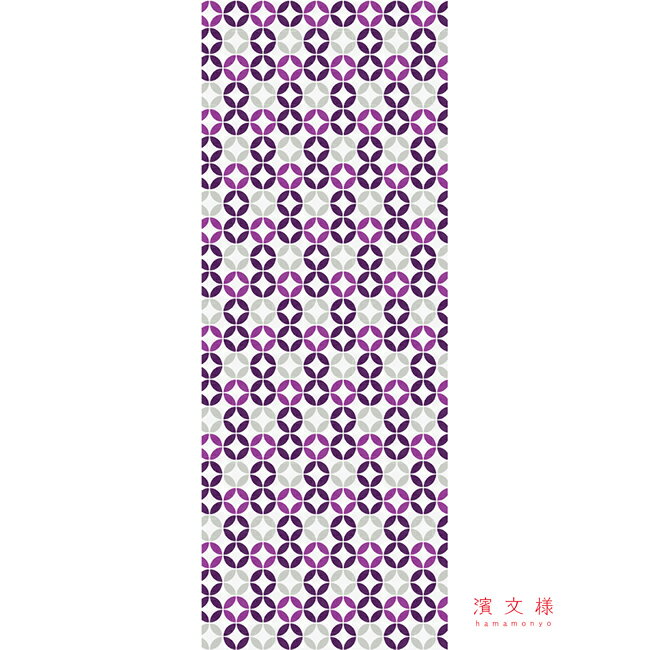 濱文様　てぬぐい　典雅七宝