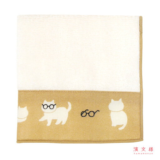 濱文様 Tenuguiたおる ねこめがね 濱文様 Tenuguiたおる ねこめがね