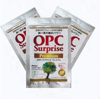 OPCサプライズ プレミアム 1袋 60粒 2袋価格で3袋キャンペーン！【ゆうパケット送料込】★OPC 目覚めスッキリ ポリフ…