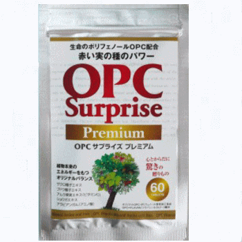 ザクロ種子エキスサプリ OPCサプライズ プレミアム 1袋 60粒 OPC 目覚めスッキリ ポリフェノール ザクロ 【ゆうパケット送料込】ザクロ種子 ブドウ