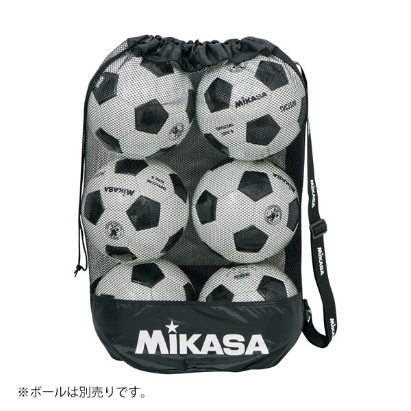 名入れ刺繍OK!　ミカサ　バレーボール　サッカー　フットサル　バスケットボール　ボールバッグ　スポーツバッグ　ボールバッグ メッシュ巾着型 中　MBAS 1