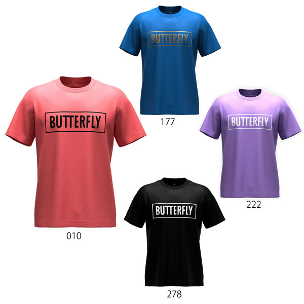 名入れ刺繍OK!　バタフライ　卓球　Tシャツ　卓球ウェア　BL・Tシャツ3　47210