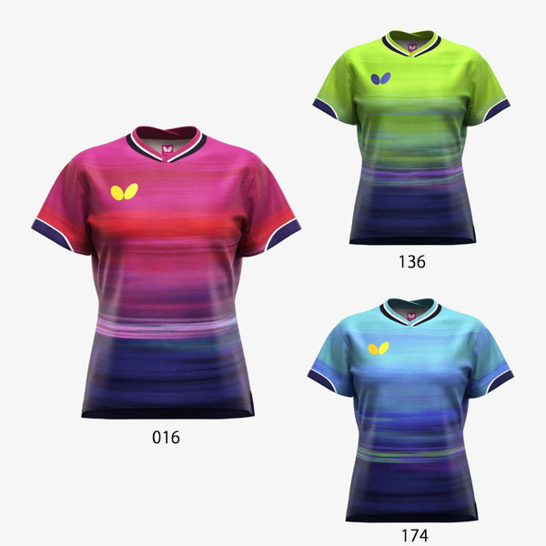 樂天商城 - 名入れ刺繍OK!　バタフライ　卓球　レディース　ゲームシャツ　卓球ウェア　インフィリア2・シャツ・レディース　47849