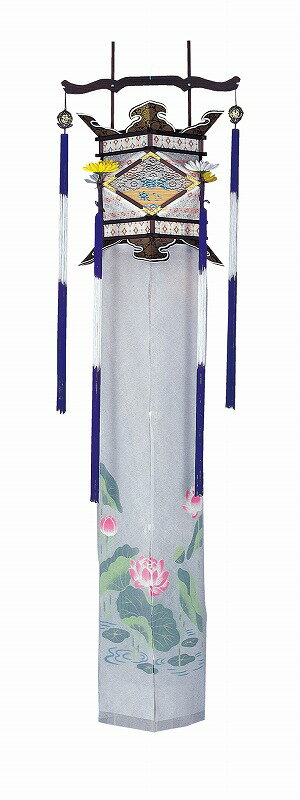 乐天商城 - 盆提灯 【ちょうちん・吊その他】 回転 切子 レース（蓮） 高さ169cm×巾48cm 3654 初盆 初盆提灯 新盆 行灯 ちょうちん ●お仏壇・仏具の浜屋