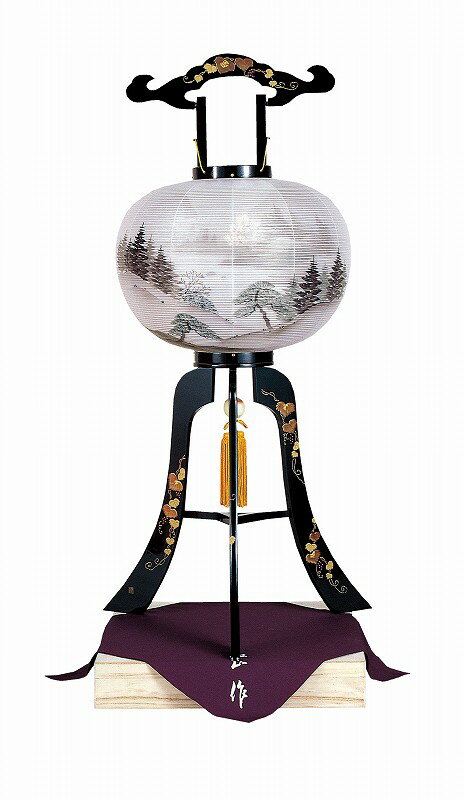 乐天商城 - 盆提灯 【ちょうちん・置き型】 つた高盛蒔絵 30号 高さ97cm×火袋径40cm 1085 初盆 初盆提灯 新盆 行灯 ちょうちん ●お仏壇・仏具の浜屋