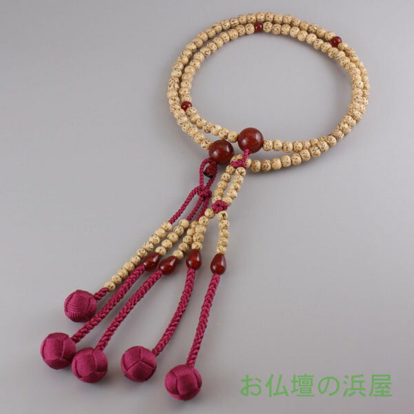数珠（念珠） 日蓮宗用 法華宗用 女性用 星月菩提樹・瑪瑙（